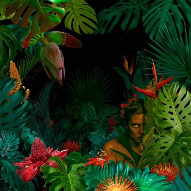 istock Surreal jungle portrait 1050822334