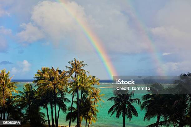 Rainbows In Guam Stock Photo - Download Image Now - Blue, Cloud - Sky, Color Image