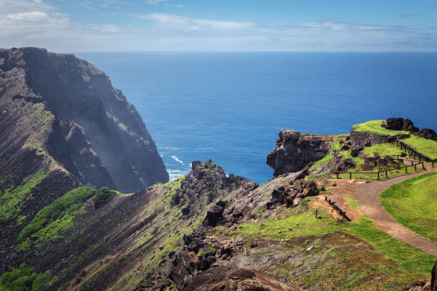 istock Crater of the Rano Kau volcano, Easter island, Chile 1050834708