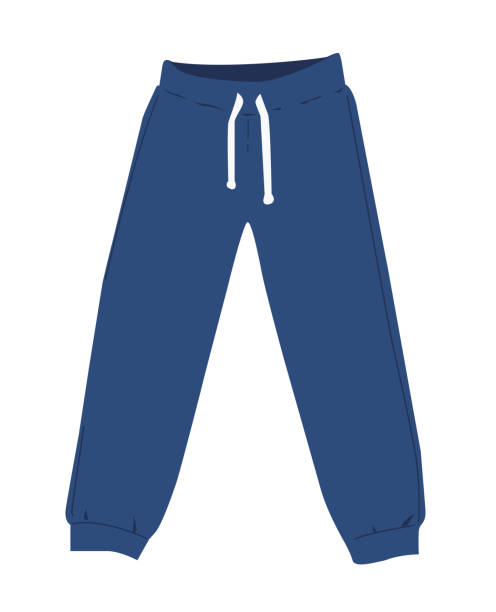 Sweatpants a vector illustration Sweatpants a vector illustration jogging pants stock illustrations