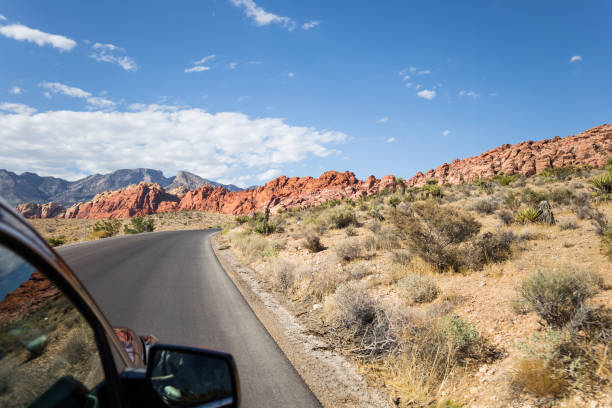 istock Driving through Red Rock Canyon National Conservation Area 1050847224