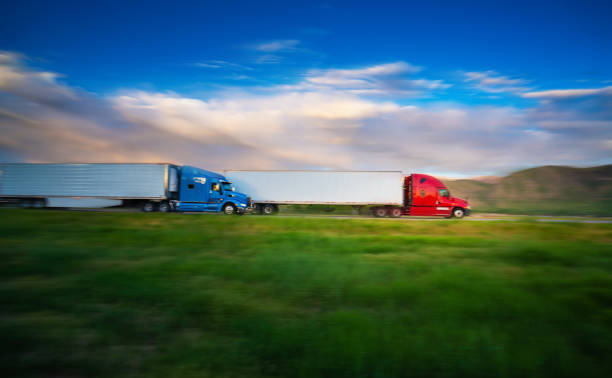 istock Truck on the road 1050847490
