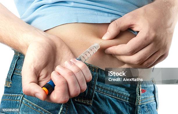 인슐린 슛 인슐린에 대한 스톡 사진 및 기타 이미지 - 인슐린, 주사기, 주입