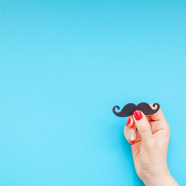 istock Paper moustaches for men fathers dad concept 1050851664