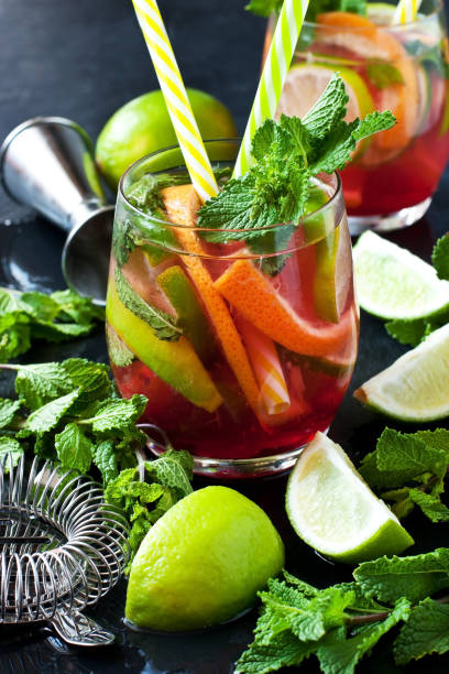 istock Citrus beverage with mint, summer cold drink 1050858018