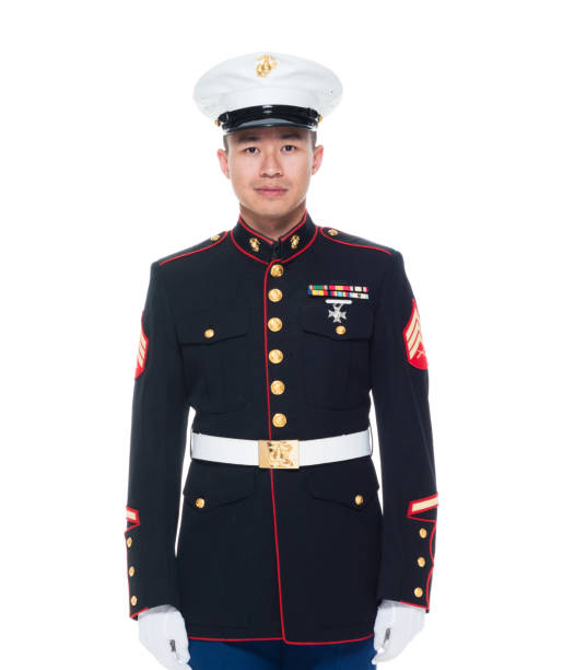 istock US Marine in uniform with hands by side 1050858858