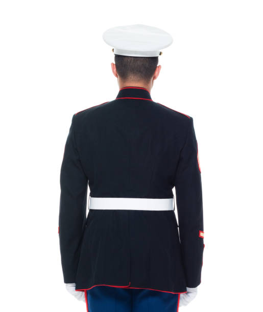 istock US Marine in uniform with hands by side 1050858878