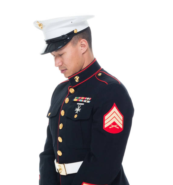 istock US Marine in uniform praying 1050859040