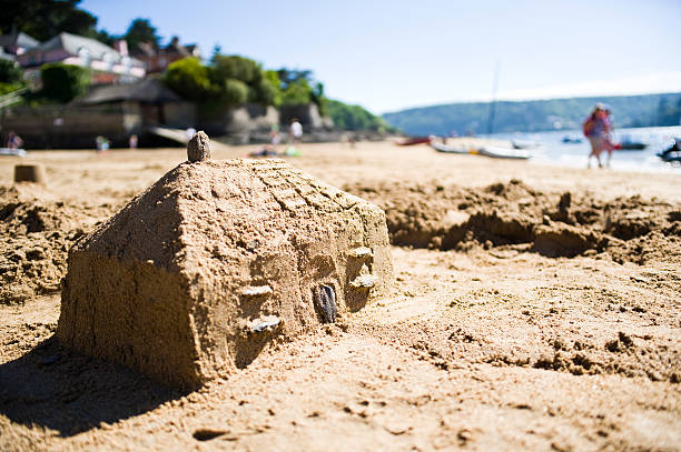 Holiday Home By The Sea stock photo