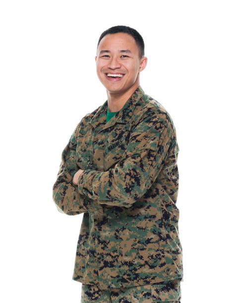 US Marine in uniform with arms crossed
