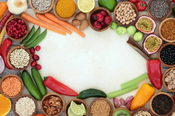 istock Super Food Background Border 1050870142