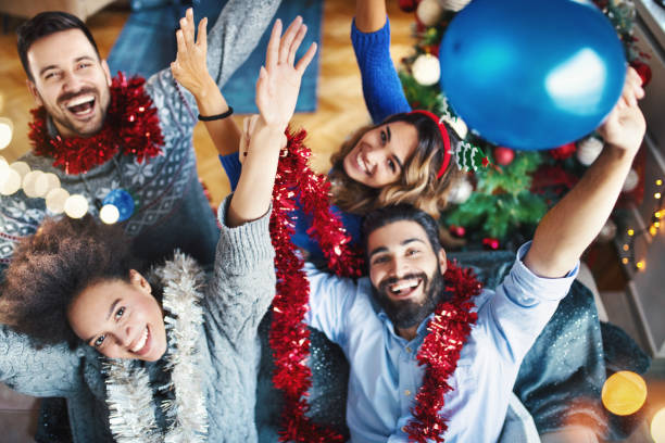 istock Christmas with friends. 1050876970
