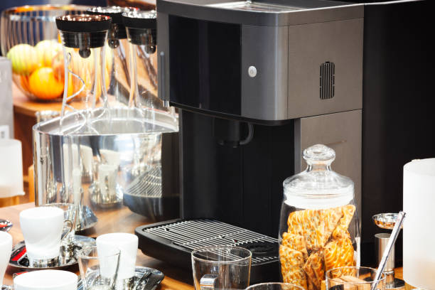 istock The self-serve hotel station. self-serve concept 1050880860