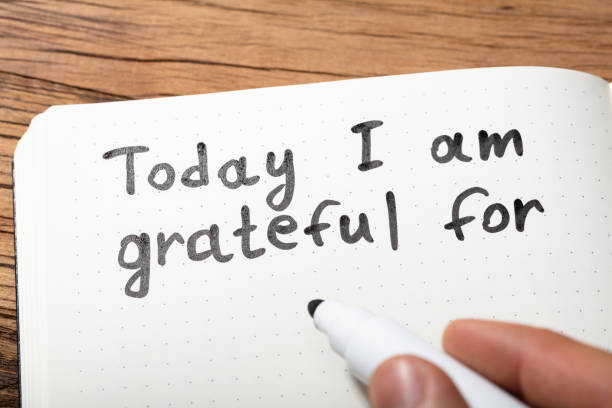 istock Person Writing Today I Am Grateful For Text On Notebook 1050881972