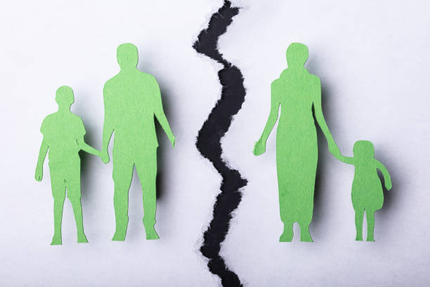 istock Separation Of Family On Cracked Surface 1050882168