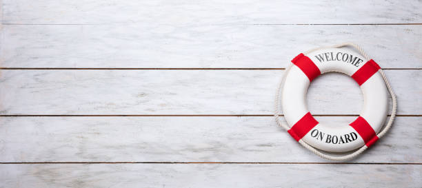 istock Welcome Onboard Text On Lifebuoy 1050886406