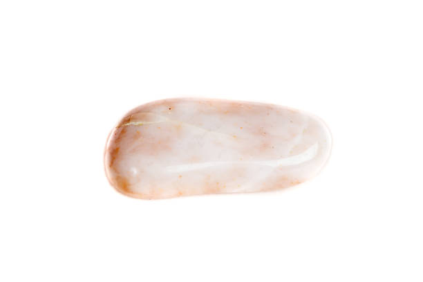istock Macro mineral stone jasper on a white background 1050886656