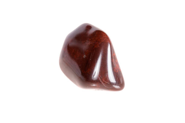 istock Macro mineral stone jasper on a white background 1050886800