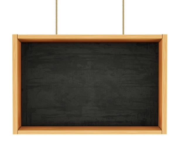 tablica na linach - blackboard chalk nobody blank stock illustrations