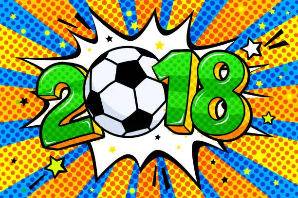 Vector illustration of Soccer world cup 2018