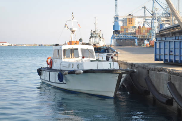 istock The beautiful boat in open sea 1050909642