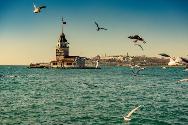 istock Maidens Tower located in Istanbul 1050921916