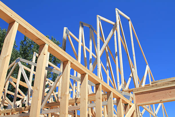 istock Framing of new home construction 105092369