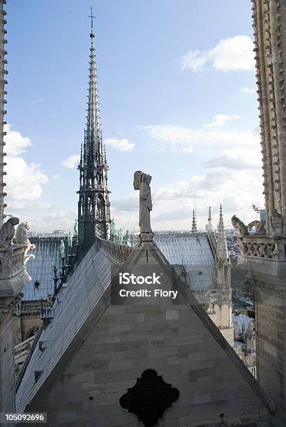 Notre Dame Roof Stock Photo - Download Image Now - Architectural Dome, Architecture, Art