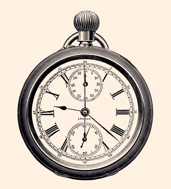 懐中時計 (xxxl) - clock face clock antique number点のイラスト素材／クリップアート素材／マンガ素材／アイコン素材