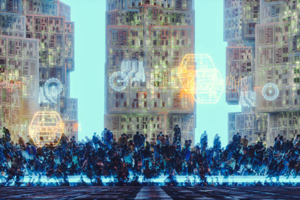 istock Futuristic human clones 1050942058