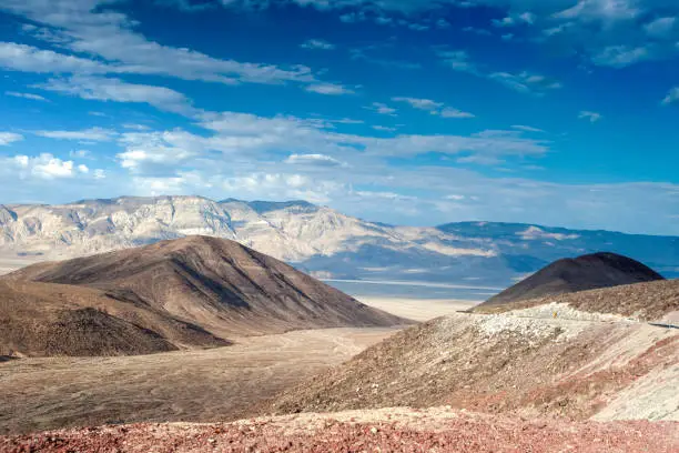 Photo of The Mountain Range in Death Valley National park in California, United States.