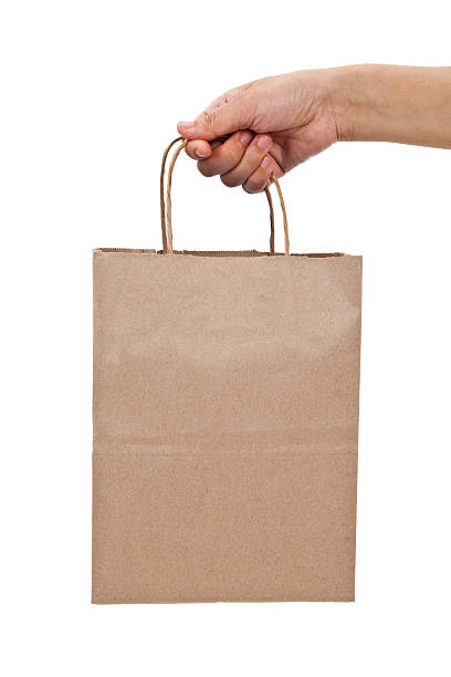 istock Brown paper shopping bag 105095655