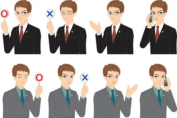 Vector illustration of Lawyer or Expert