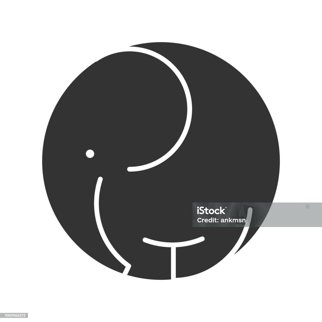 Elephant symbol icon wild animal black silhouette logo template Elephant symbol icon wild animal black silhouette logo template. Vector illustration. Elephant stock vector