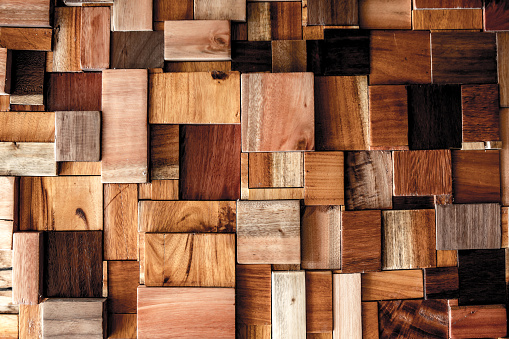 File textured of wood cube background use for multipurpose shape and textured wooden backdrop