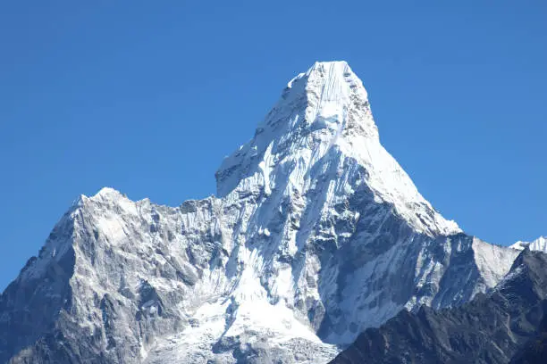 Amazing shot of Ama Dablam Nepalese Himalaya