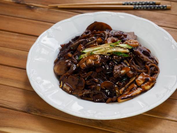 istock Korean food Seafood jajangmyeon 1050990102