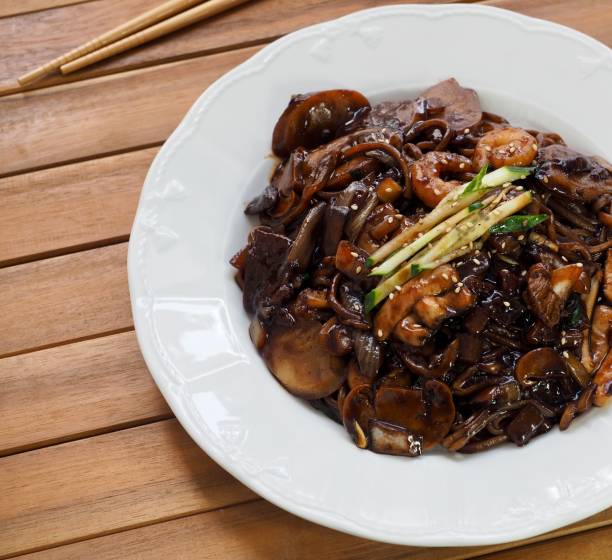 istock Korean food Seafood jajangmyeon 1050990108