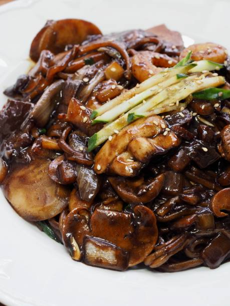 istock Korean food Seafood jajangmyeon 1050990144