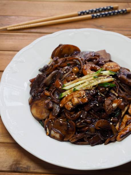 istock Korean food Seafood jajangmyeon 1050990170