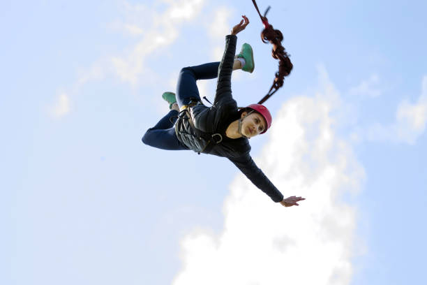 istock Girl jumping on the rope 1051000134