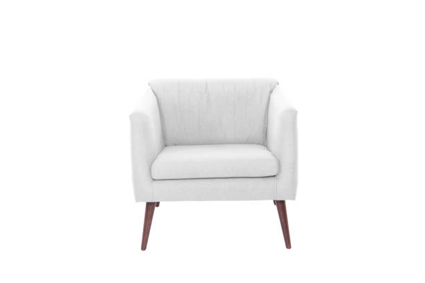 istock armchair. Modern designer chair on white background. Texture chair. 1051002366