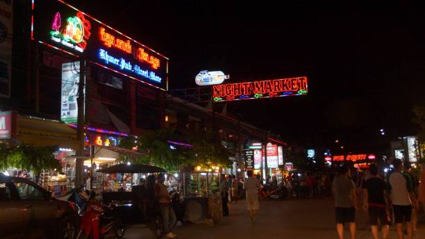 istock Night Market in Siem Reap 1051016966