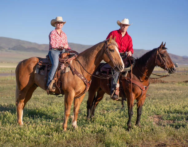 istock Ranchers on horses in Utah, USA 1051021486