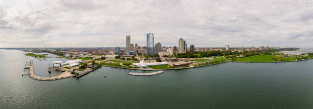 istock Milwaukee Skyline Panoramic Aerial View 1051021560