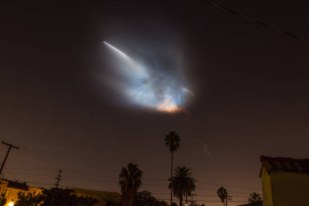 istock SpaceX Falcon 9 delivering rocket to space as a long exposure shot 1051023688