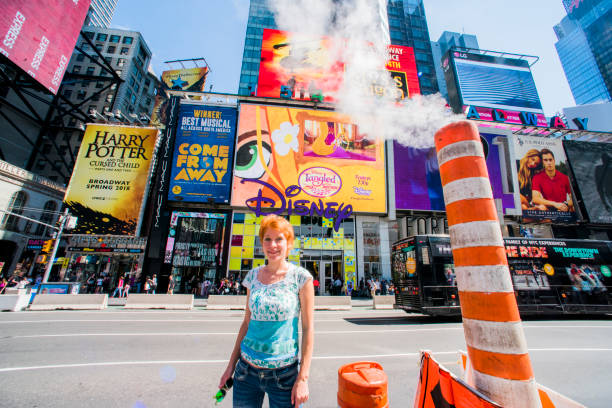 nowy jork, sesja zdjęciowa, miejsca turystyczne, most williamsburg, times squares - times square flash zdjęcia i obrazy z banku zdjęć