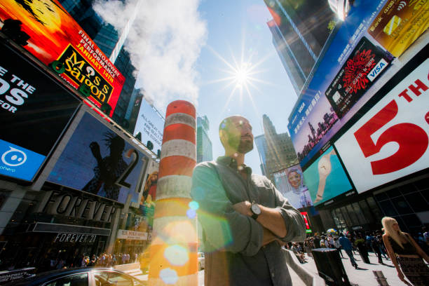 nowy jork, sesja zdjęciowa, miejsca turystyczne, most williamsburg, times squares - times square flash zdjęcia i obrazy z banku zdjęć