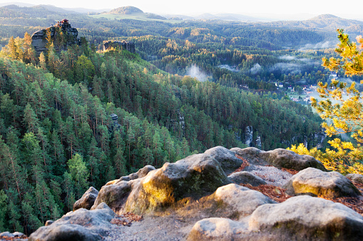 Marianina lookout from Vilemina view point, Jetrichovice region, Czech Switzerland, Czech republic