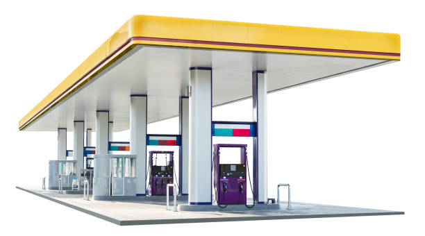 oil dispenser station - station imagens e fotografias de stock